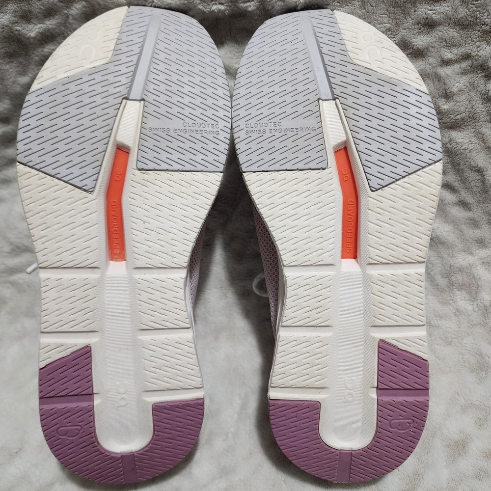 On Cloud Women's Cloudeasy Knit Low Top Running Sneakers Sz 8.5 Orchid/Lavender - Picture 9 of 11